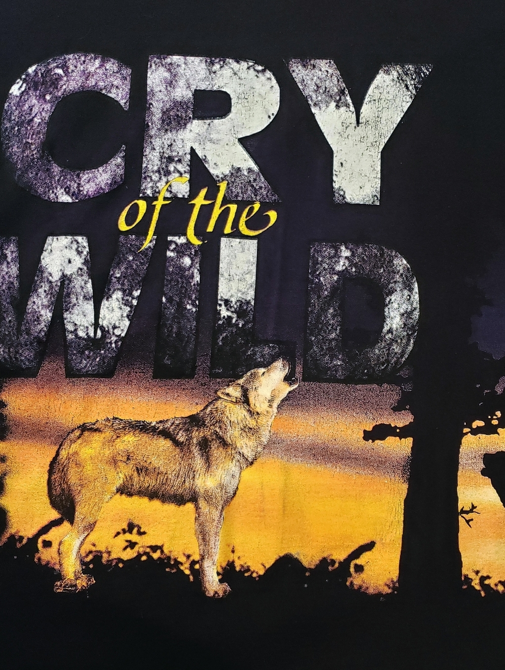 Vintage 90s Cry Of The Wild Wolves Shirt